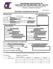 certified tax technician|CTT 2023 – PACTT, Inc..
